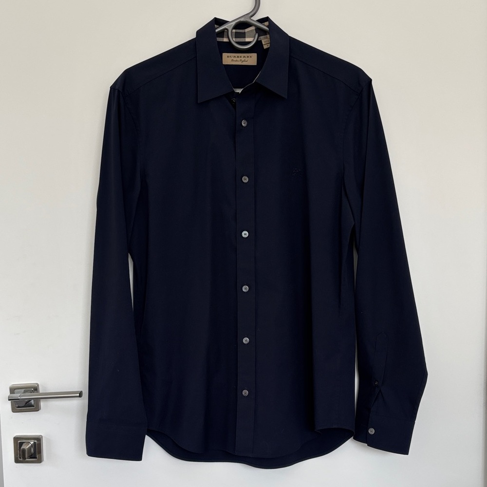 Burberry Dark Blue Dress Shirt